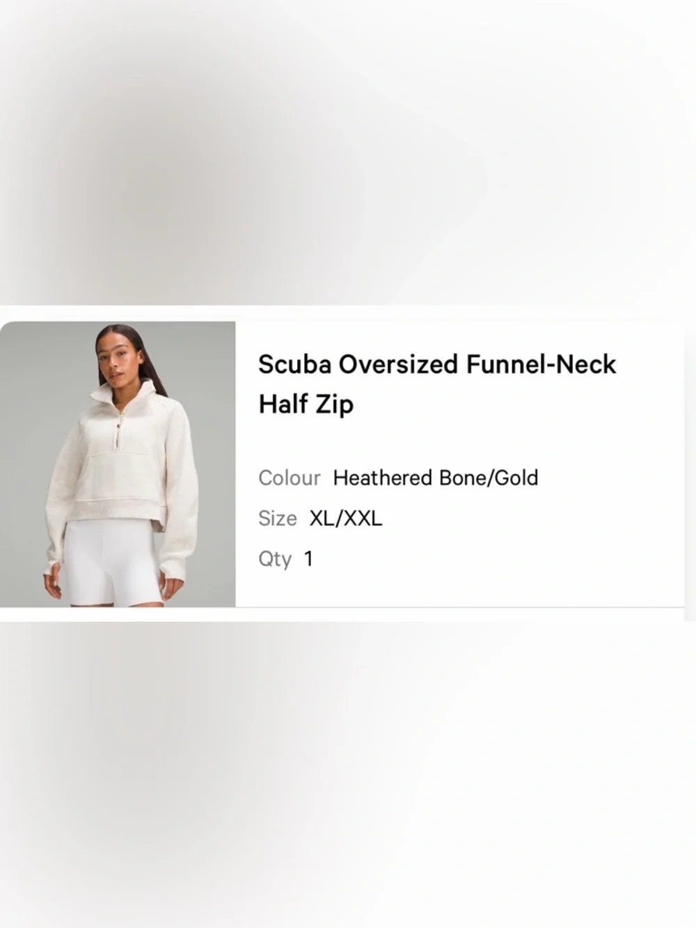 Scuba Crop Heathered Bone/Gold XL/XXL - Picture 5 of 5
